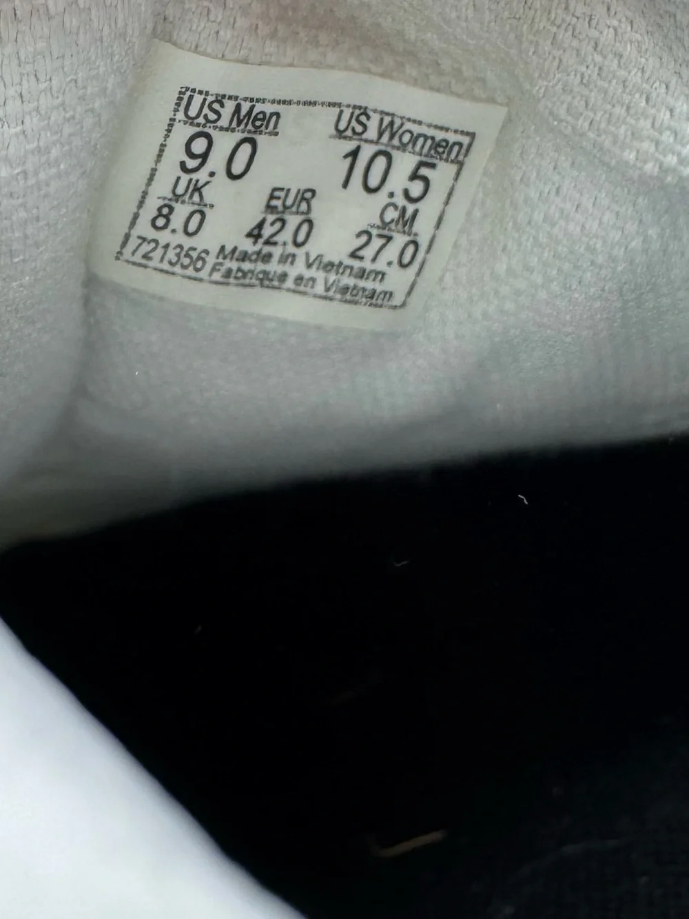 Vans Old Skool sneakers monochromatic white leather mens size 9 women’s 10.5